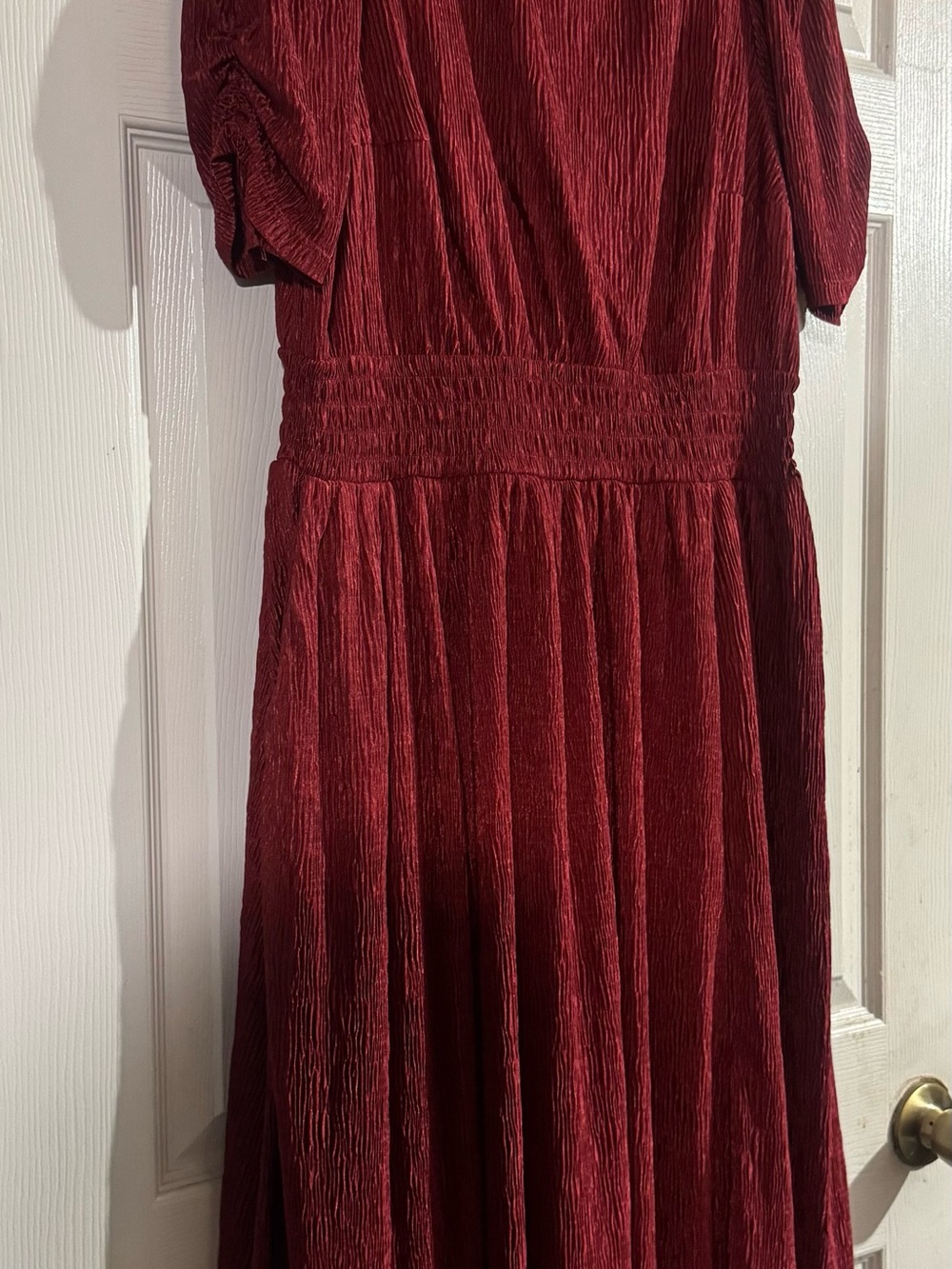 torrid Ruby Red Pleated Midi Dress